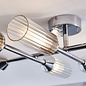 Barbara - Chrome & Frosted Glass 6 Light Semi-Flush Bathroom Light