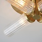 Tilly - Brushed Gold & Ribbed Glass 4 Light Semi-Flush Ceiling Light