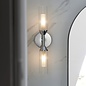 Barbara - Chrome & Ribbed Frosted Glass Bathroom Wall Light