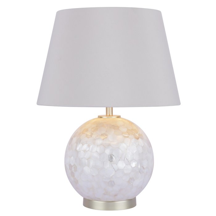 Mathern - Cream and Champagne Table Lamp with Shade - Laura Ashley