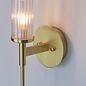 Tilly - Brushed Gold & Ribbed Glass Bathroom Wall Light