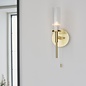 Tilly - Brushed Gold & Ribbed Glass Bathroom Wall Light