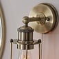 Annie - Antique Brass Industrial Bathroom Wall Light