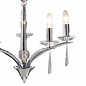 Art Deco Chandlier - 5 Light - Polished Chrome & Crystal  -