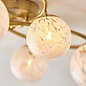 Connie -  satin brass 6 Light Semi Flush Ceiling Light