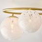 Connie -  satin brass 6 Light Semi Flush Ceiling Light