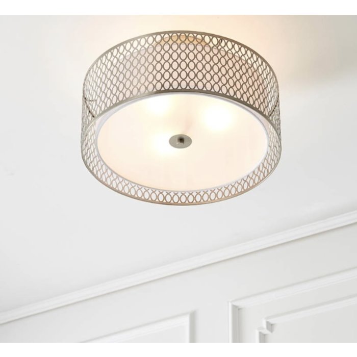 Tessa - Modern Drum Flush Ceiling Light