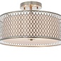 Tessa - Modern Drum Flush Ceiling Light