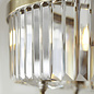 Pickering - Art Deco Chandelier Pendant - Clear Cut Glass & Antique Brass