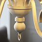 Parcevall - Distressed White Statement Armed Chandelier