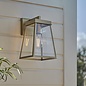 Rupert - Matt Antique Brass Lantern Wall Light With Clear Glass