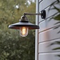 Cliff - Textured Black and Aged Pewter Industrial Wall Light with Clear Glass