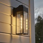 Craig - Black Rectangle Lantern Wall Light