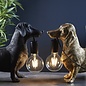 Ernie - Matt Black Dachshund Table Lamp