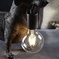 Ernie - Matt Black Dachshund Table Lamp