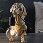 Ernie - Vintage Gold  Dachshund Table Lamp