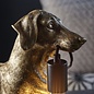 Ernie - Vintage Gold  Dachshund Table Lamp