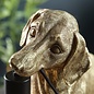 Ernie - Vintage Gold  Dachshund Table Lamp