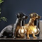 Ernie - Vintage Gold  Dachshund Table Lamp