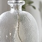 Cersi - Glass Table Lamp with Ivory Linen Mix Shade