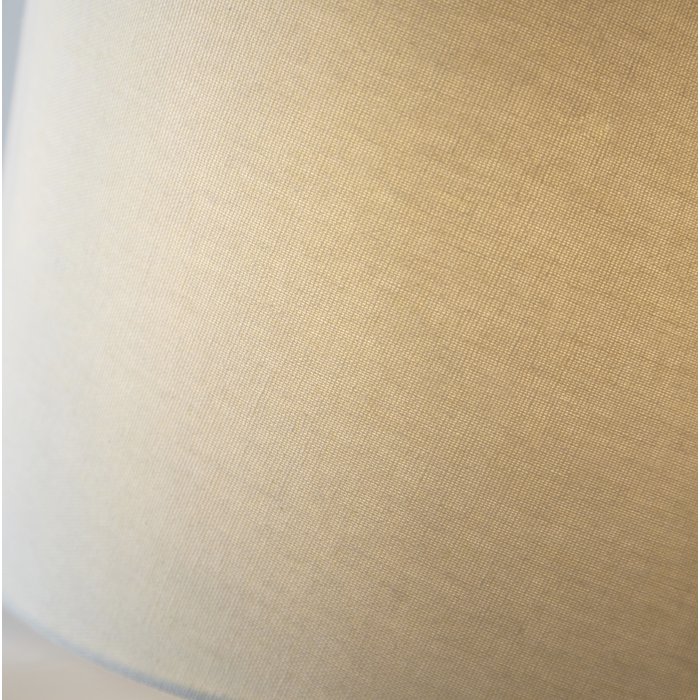 Cersi - Glass Table Lamp with Ivory Linen Mix Shade