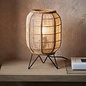 Zara - Table Lamp with Bamboo & Linen Shade