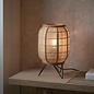 Zara - Table Lamp with Bamboo & Linen Shade