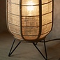 Zara - Table Lamp with Bamboo & Linen Shade