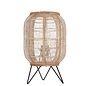 Zara - Table Lamp with Bamboo & Linen Shade