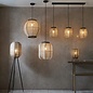 Zara - 3lt Linear Bar Pendant with Bamboo & Linen Shades