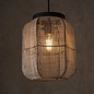 Zara - 3lt Linear Bar Pendant with Bamboo & Linen Shades