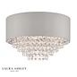 Carrington - 5 Light Grey & Crystal Flush Ceiling Light - Laura Ashley