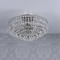 Enid - Polished Nickel & Crystal Semi Flush Ceiling Light - Laura Ashley