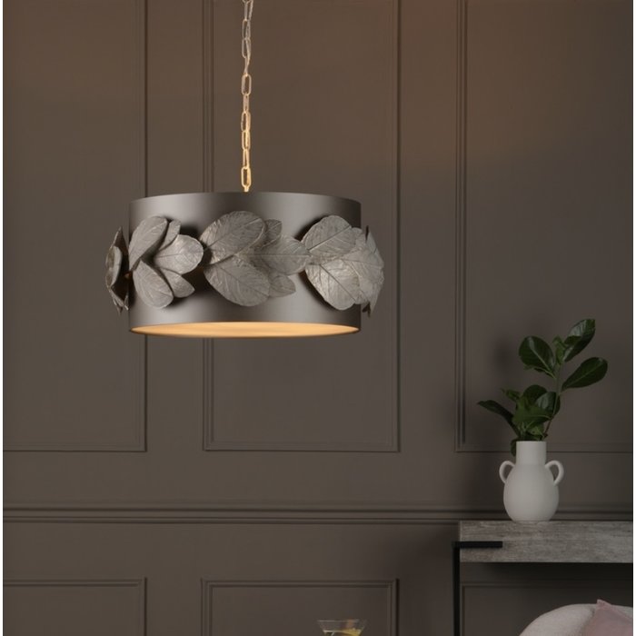 Laurel 4 Light Pendant with Bespoke Shade - David Hunt