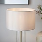 Sina - 3 Stage Touch Table Lamp - Brushed Brass and Vintage White Shade - Small