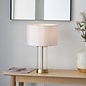 Sina - 3 Stage Touch Table Lamp - Brushed Brass and Vintage White Shade - Small