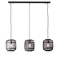 Roman - Black Bamboo 3 Light Linear Pendant