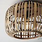 Roman - Natural Bamboo Flush Ceiling Light