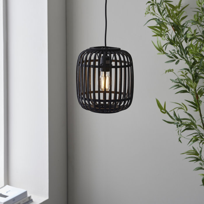 Roman - Black Bamboo Pendant Light