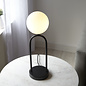 Matif - Black and Opal Glass Table Lamp