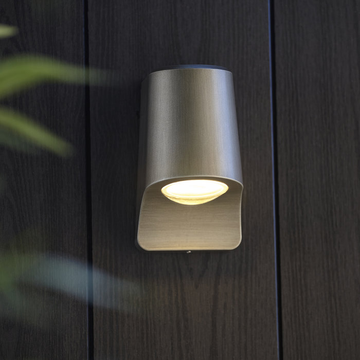 Seaham - Aged Pewter Outdoor LED Wall Light - IP44