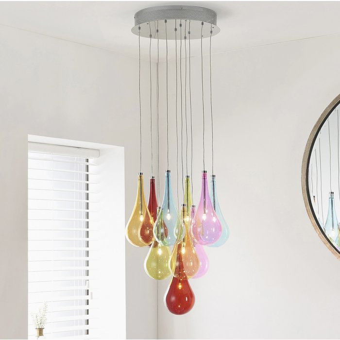 Niro - 10 Light Colourful Cluster Pendant