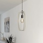 Zarra - Modern Pendant with Wooden Grey Vertial Louvred Shades