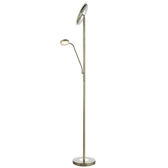 Shelby - LED Mother & Child Floor Lamp - Antique Brass