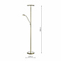 Shelby - LED Mother & Child Floor Lamp - Antique Brass