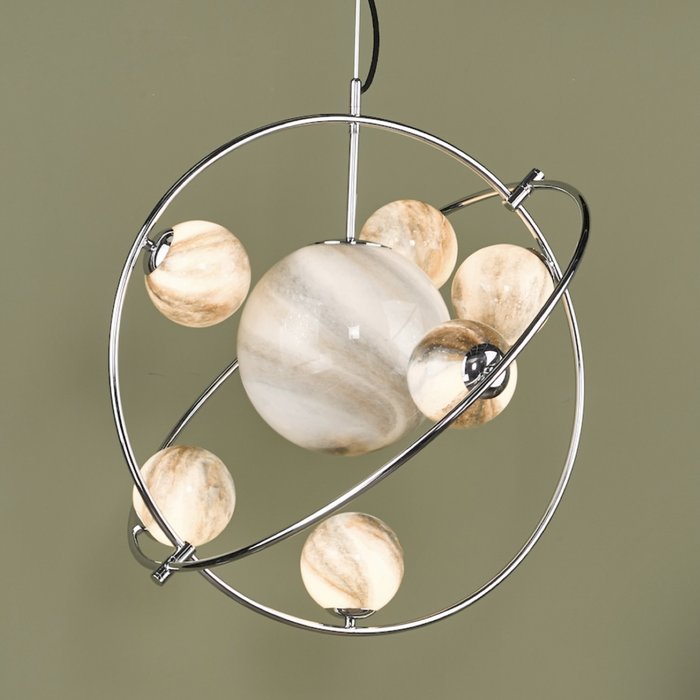 Marble  - Art Glass Sphere Feature Light