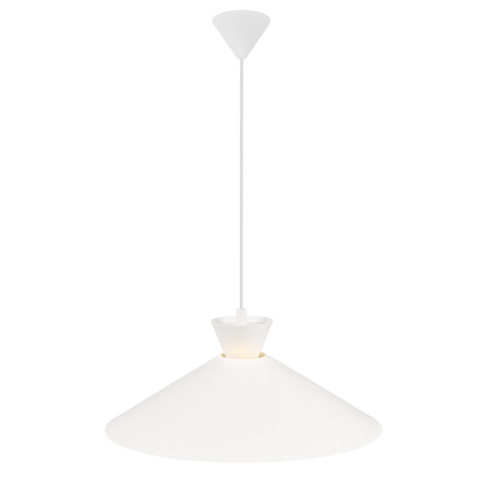 Dialle - Minimalist Scandi Pendant - White