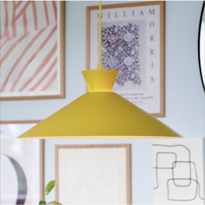 Dialle - Minimalist Scandi Pendant - Yellow