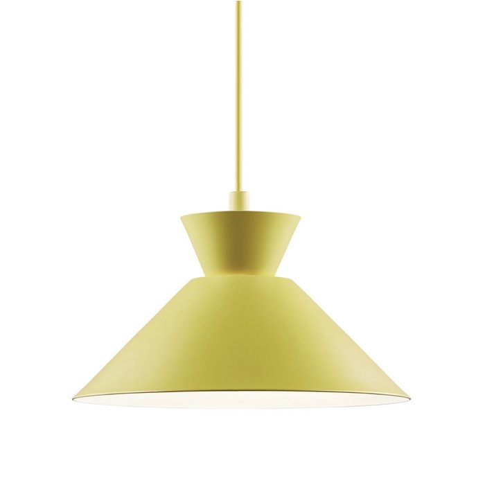 Dialle - Small Minimalist Scandi Pendant - Yellow