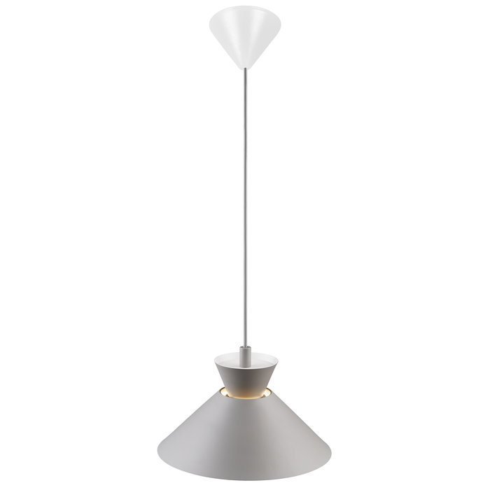 Dialle - Small Minimalist Scandi Pendant - Grey